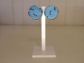 harsoorringen met blauw kat-muis patroon